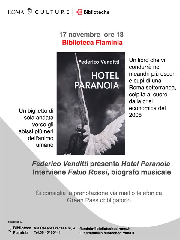Hotel paranoia Biblioteca Flaminia roma