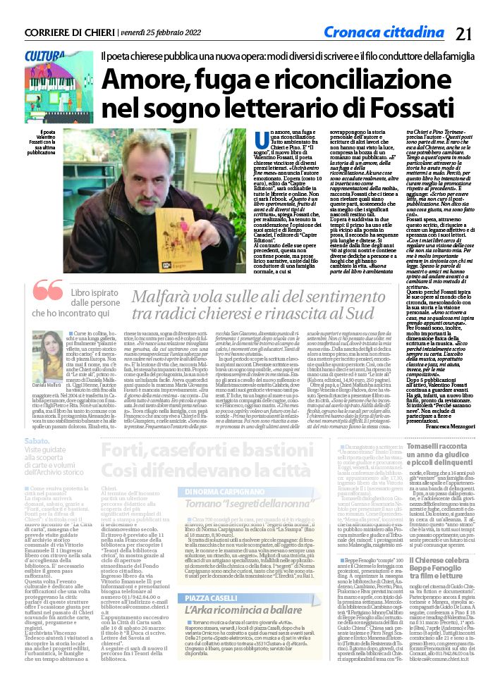 Il sogno valentino fossati intervista