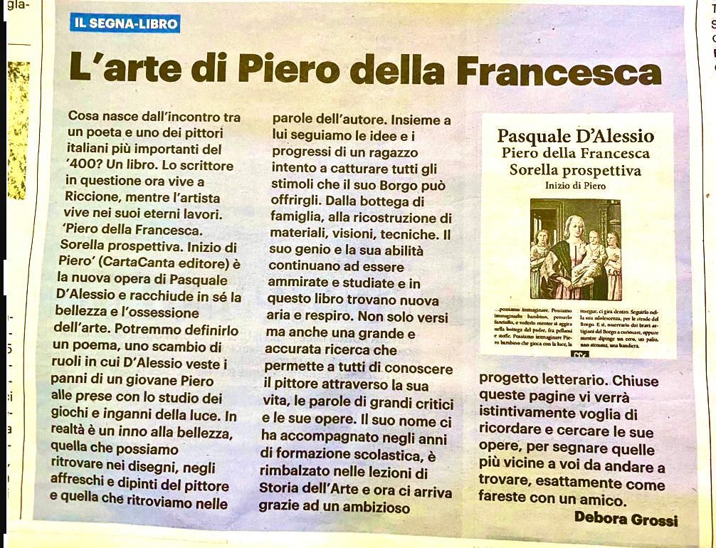 L'arte di Piero della Francesca nello splendido libro di Pasquale D'Alessio