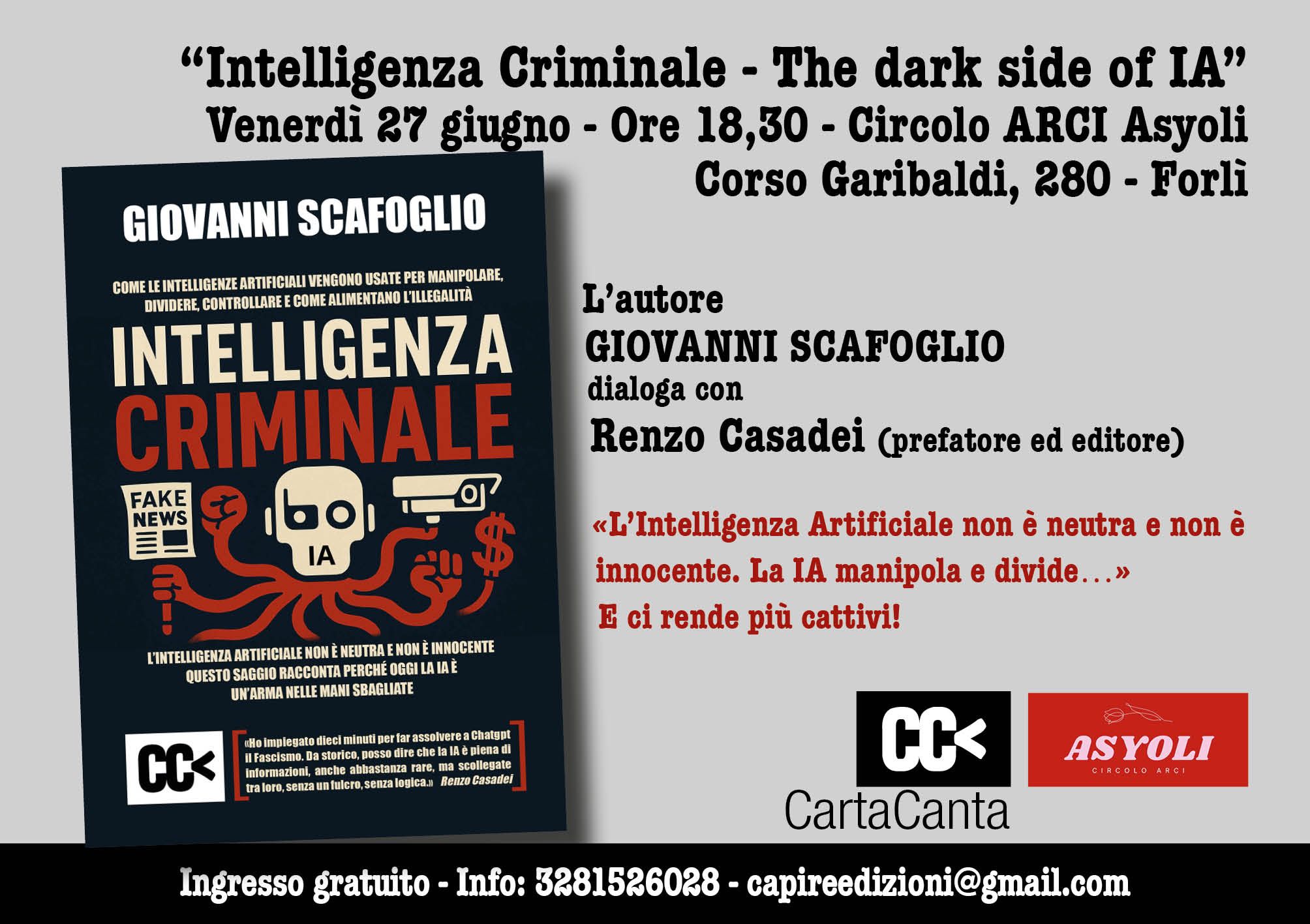 Giovanni Scafoglio Renzo Casadei Intelligenza Criminale