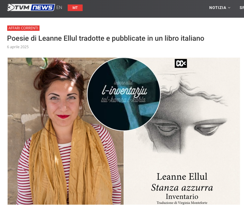 Leanne ellul Stanza Azzurra Davide Rondoni