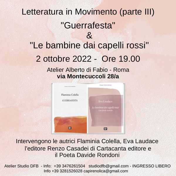Glaminia Colella Eva Laudace Renzo Casadei Davide Rondoni AAtelier Alberto di Fabio Roma